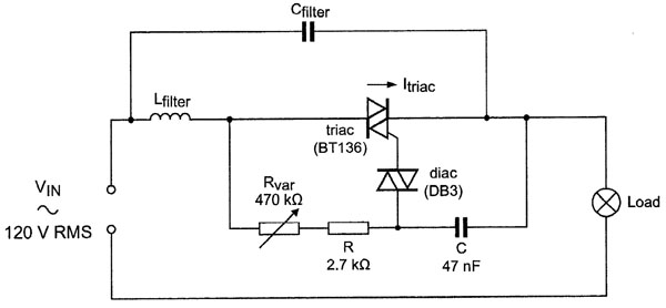 Triac dimmer circuit Triac dimmer circuit